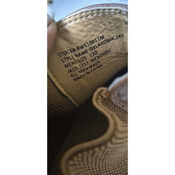 Robert Wayne Men's Brown Oregon Leather Chelsea Boots Size 13 D - Picture 7 of 8